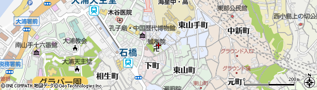 長崎県長崎市東山手町7周辺の地図