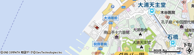 九州運輸局　長崎運輸支局・本庁舎・海事関係造船・船舶登録・測度関係周辺の地図