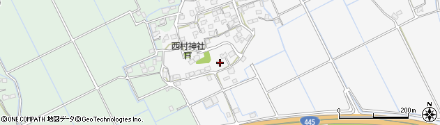 熊本県上益城郡嘉島町上六嘉890周辺の地図