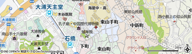 長崎県長崎市東山手町8周辺の地図