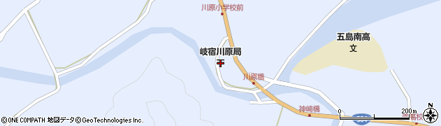 岐宿川原郵便局周辺の地図
