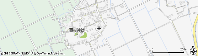 熊本県上益城郡嘉島町上六嘉877周辺の地図