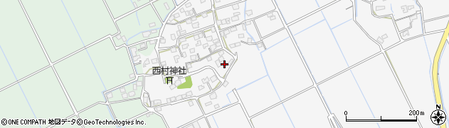 熊本県上益城郡嘉島町上六嘉875周辺の地図