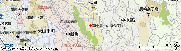 長崎県長崎市稲田町周辺の地図
