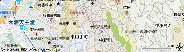 中新町公園周辺の地図