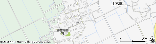 熊本県上益城郡嘉島町上六嘉989周辺の地図