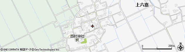 熊本県上益城郡嘉島町上六嘉988周辺の地図