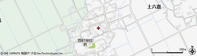 熊本県上益城郡嘉島町上六嘉986周辺の地図