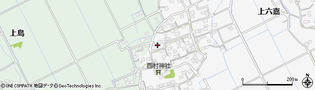 熊本県上益城郡嘉島町上六嘉1007周辺の地図