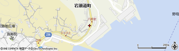 長崎県長崎市岩瀬道町12周辺の地図