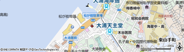 長崎市中央消防署松が枝出張所周辺の地図