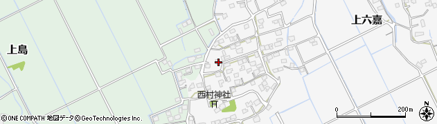 熊本県上益城郡嘉島町上六嘉1005周辺の地図