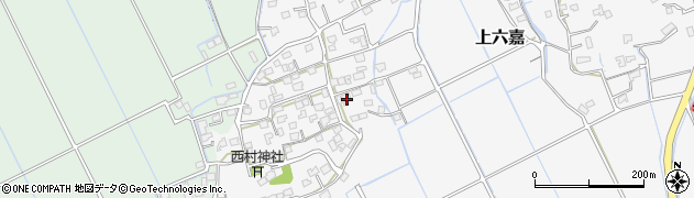 熊本県上益城郡嘉島町上六嘉865周辺の地図