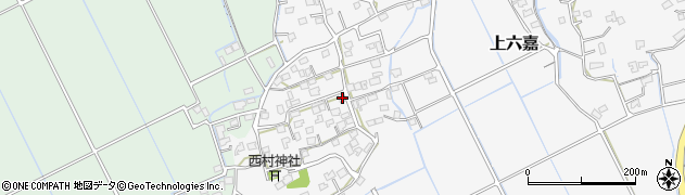 熊本県上益城郡嘉島町上六嘉993周辺の地図