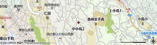 長崎県長崎市中小島周辺の地図