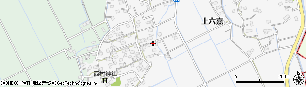 熊本県上益城郡嘉島町上六嘉868周辺の地図