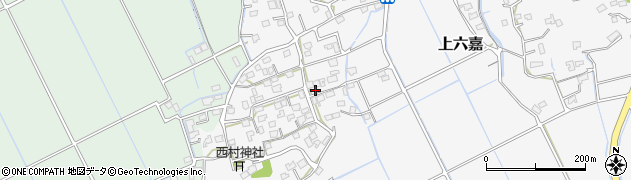 熊本県上益城郡嘉島町上六嘉863周辺の地図