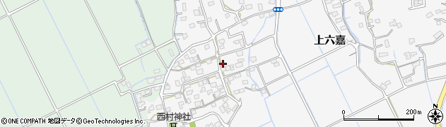 熊本県上益城郡嘉島町上六嘉861周辺の地図
