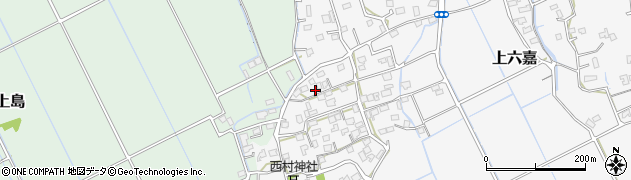 熊本県上益城郡嘉島町上六嘉1011周辺の地図