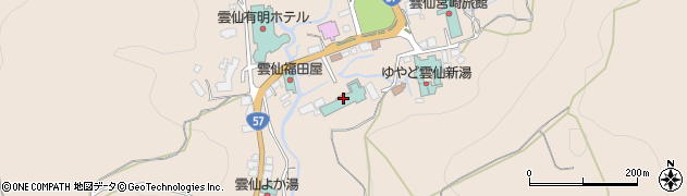 雲仙観光ホテル周辺の地図