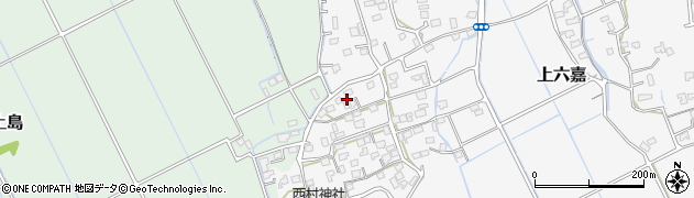 熊本県上益城郡嘉島町上六嘉1013周辺の地図