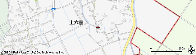熊本県上益城郡嘉島町上六嘉368周辺の地図