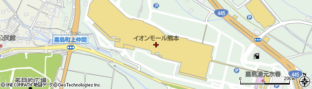 サブウェイイオンモール熊本店周辺の地図