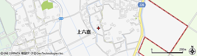 熊本県上益城郡嘉島町上六嘉401周辺の地図