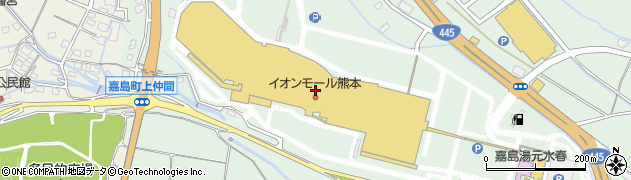 肥後銀行イオンモール熊本 ＡＴＭ周辺の地図
