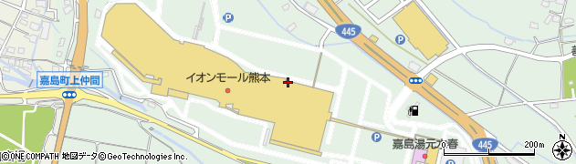 嘉島湯元水春熊本クレア店周辺の地図