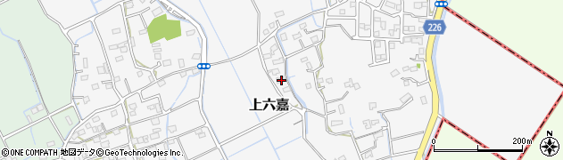 熊本県上益城郡嘉島町上六嘉445周辺の地図