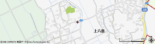 熊本県上益城郡嘉島町上六嘉503周辺の地図