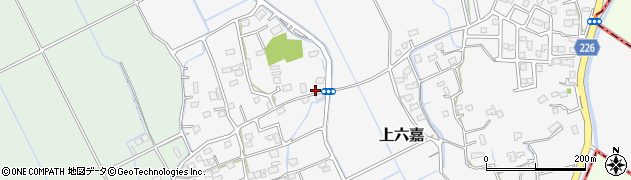 熊本県上益城郡嘉島町上六嘉1133周辺の地図