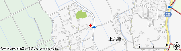 熊本県上益城郡嘉島町上六嘉1143周辺の地図
