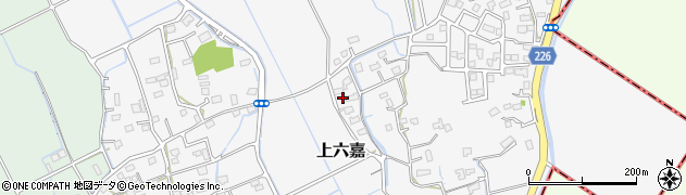 熊本県上益城郡嘉島町上六嘉441周辺の地図