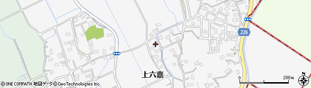 熊本県上益城郡嘉島町上六嘉440周辺の地図