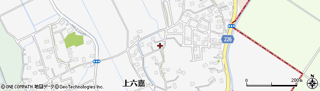 熊本県上益城郡嘉島町上六嘉421周辺の地図