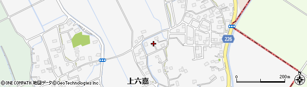 熊本県上益城郡嘉島町上六嘉416周辺の地図