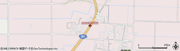銭塘郵便局前周辺の地図