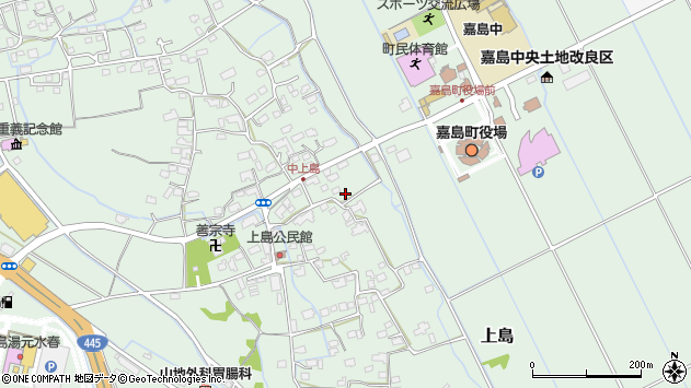 〒861-3106 熊本県上益城郡嘉島町上島の地図