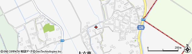 熊本県上益城郡嘉島町上六嘉425周辺の地図