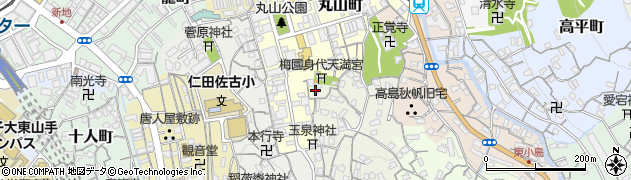 中の茶屋・清水崑展示館周辺の地図