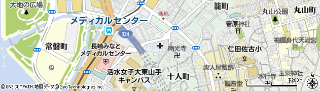 長崎県長崎市梅香崎町周辺の地図