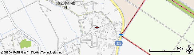 熊本県上益城郡嘉島町上六嘉197周辺の地図