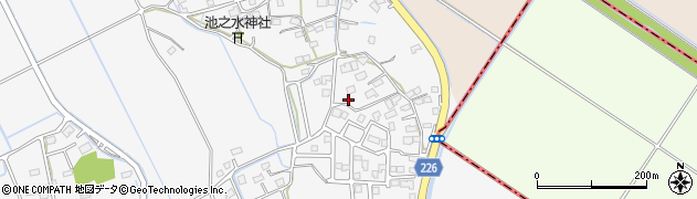 熊本県上益城郡嘉島町上六嘉194周辺の地図