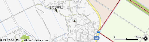 熊本県上益城郡嘉島町上六嘉246周辺の地図