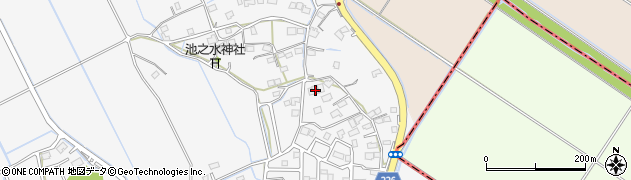 熊本県上益城郡嘉島町上六嘉201周辺の地図