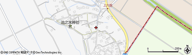 熊本県上益城郡嘉島町上六嘉1309周辺の地図