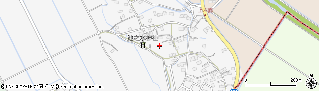 熊本県上益城郡嘉島町上六嘉1296周辺の地図