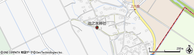 熊本県上益城郡嘉島町上六嘉1241周辺の地図